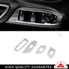 Glass Window Lifting Lock Panel Trim For Chevrolet Equinox 18-21 Silver Titanium