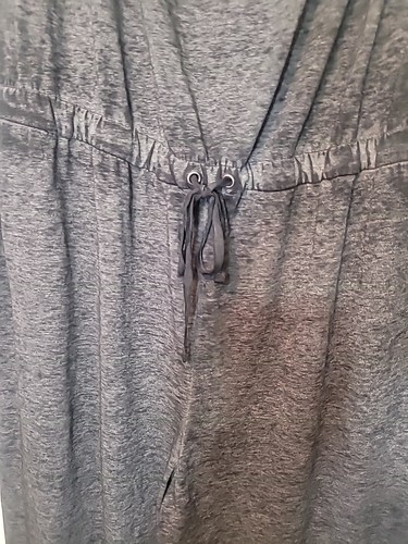 Bobbie Brooks Gray Elastic Cinch Waist Strapless Jumpsuit Womens Size 3X - Picture 3 of 7