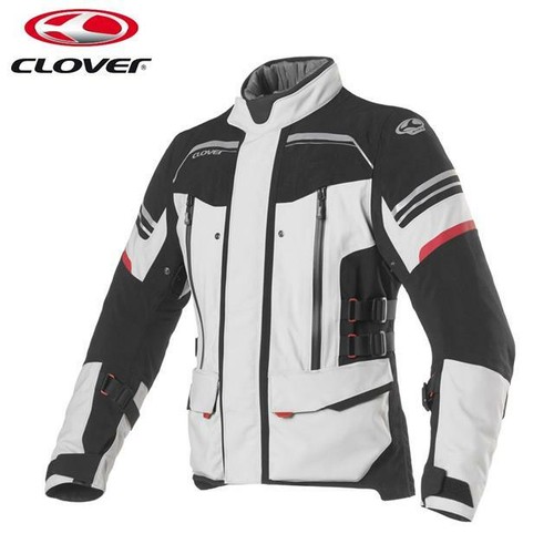 GIACCA MOTO CON PROTEZIONI TOURING IMPERMEABILE CLOVER LAMINATOR  NERO/GRIGIO | eBay