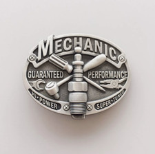 Vintage Style Mechanic Trades Tradesman Belt Buckle
