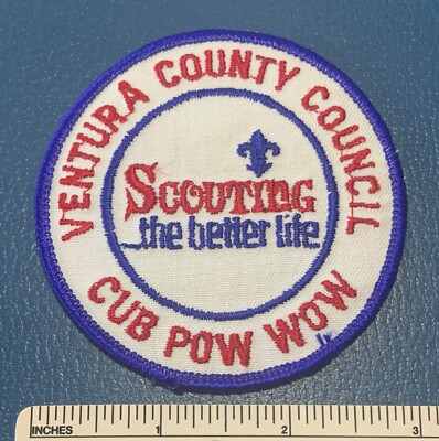 Vintage VENTURA COUNTY COUNCIL Boy Scout Cub Pow Wow PATCH Scouting BSA Camp
