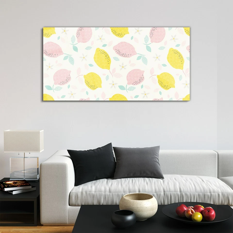 Glasbilder Wandbild Druck auf Glas 120x60 Bild Natur pflanzen Zitrone Blüten - Bild 2 von 4