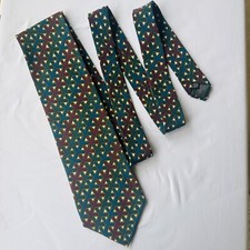 Christian Dior Monsieur Necktie Green/maroon L-58 W-3.75 All Silk Made In USA