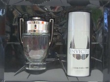 Invictus by Paco Rabanne For Men Set 3.4 oz EDT Spray  5.1 oz Deodorant Spray