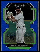 2022 Panini Prizm Draft Picks #PDP220 Michael Hobbs Base Autographs Blue #/99