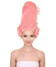 Rococo Royalty , Historical Era 17th 18th Century Wig, Multiple  Colors inc PINK