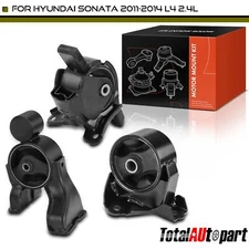 3x Engine Motor & Transmission Mount for Hyundai Sonata 11-14 2.4L Auto Trans