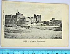 Cartolina antica Bari castello Svevo ediz. Laterza nv primi del 900