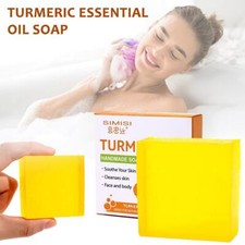 Tumeric Soap Skin Whitening Dark Spots lightening Acne Brightening Turm U.S