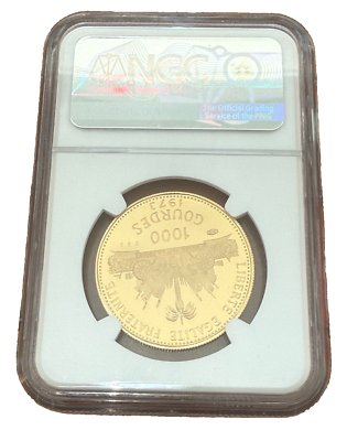 Haiti 1973 Gold 1000 Gourdes NGC PF68UC Jean - Claude Duvalier | eBay