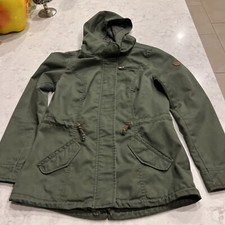 Only Hooded Urban Attitude Green Jacket Parka Women's Small