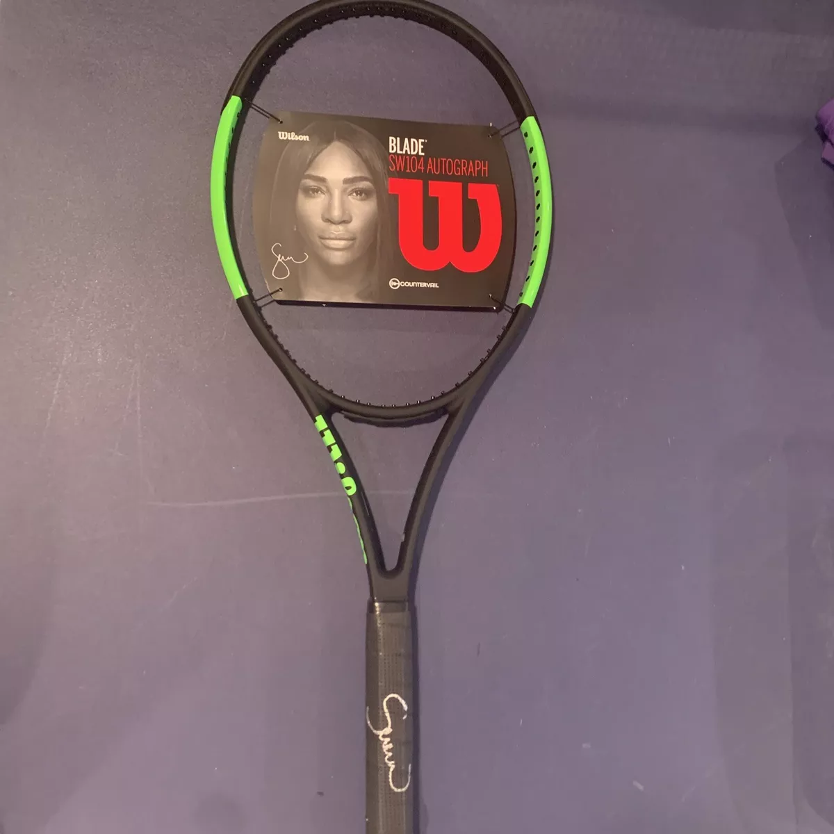 AUTOGRAPHED SIGNED SERENA WILLIAMS WILSON BLADE SW104 TENNIS RACKET