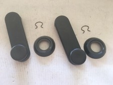 FIAT PANDA 4x4 dal 1986/2002  COPPIA 2 MANIGLIE ALZAVETRO + 2 GHIERE + 2 CLIPS 