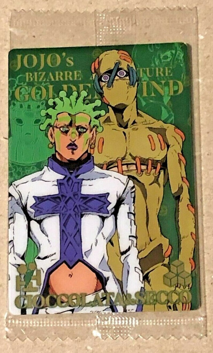 JOJO⑤ JoJo's Bizarre Adventure Part 5 Golden Wind Wafer Card Cioccolata