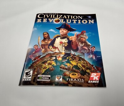 Sid Meier's Civilization Revolution Manual Instruction Booklet ONLY!!! PS3