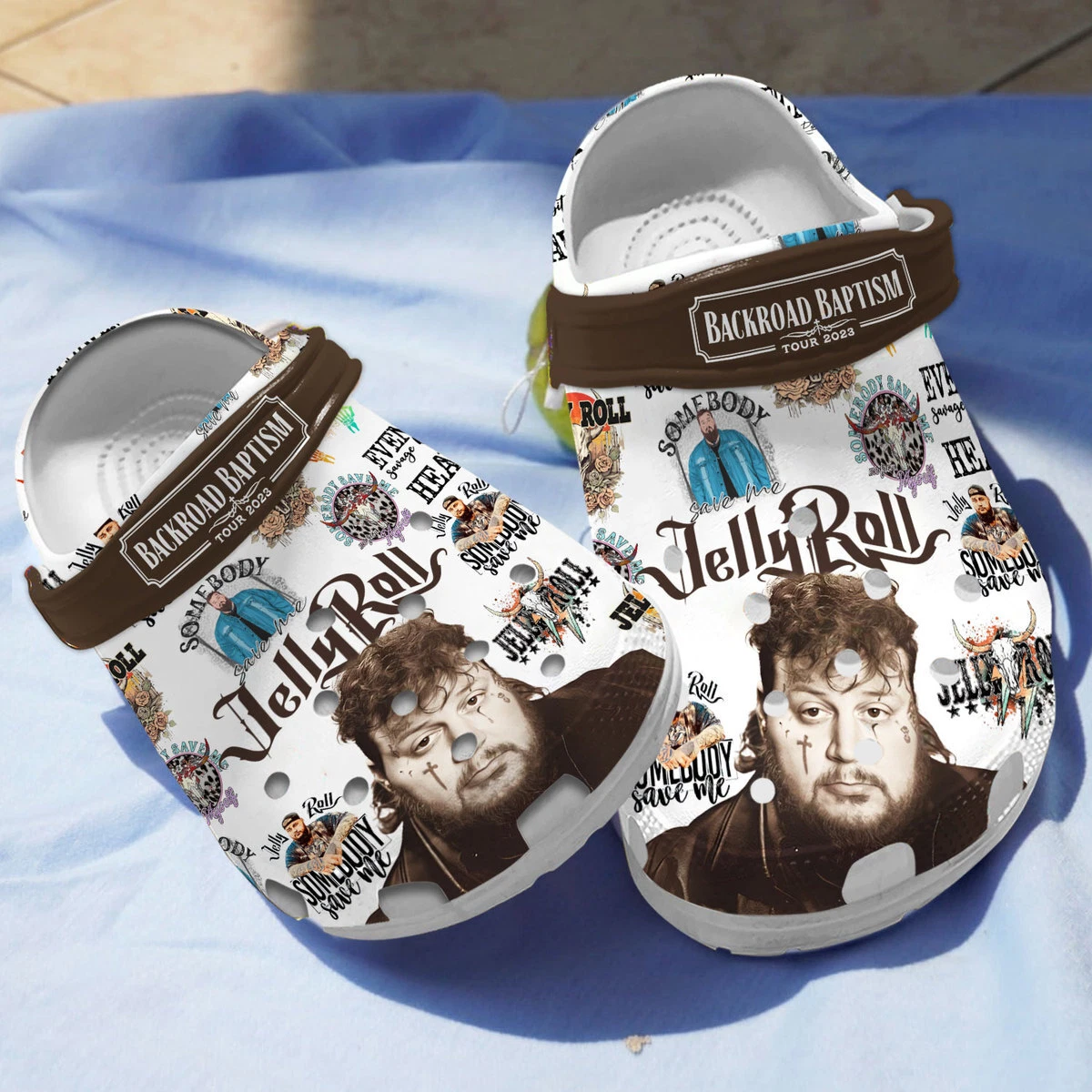 Cool Design Singer Jelly Roll Music Clogs For Fans
