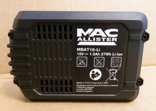 Mac allister аккумулятор
