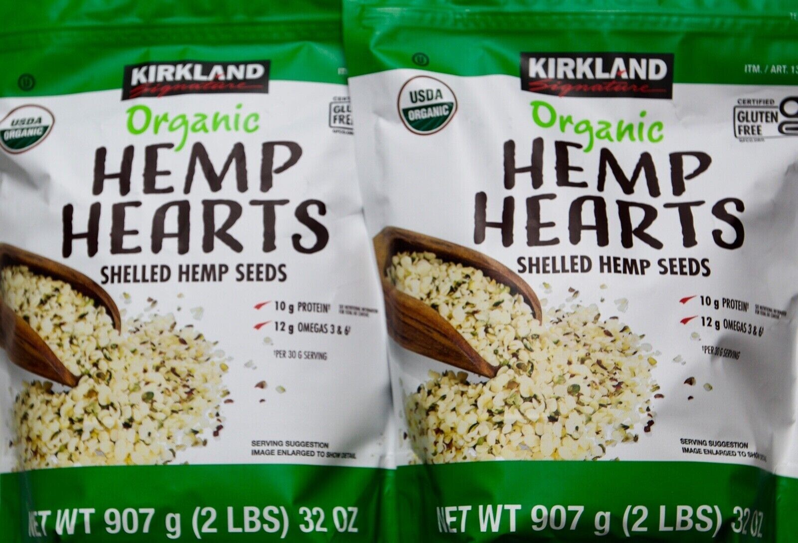 Kirkland Signature USDA Organic Hemp Hearts Shelled Seeds 32 Ounce Free