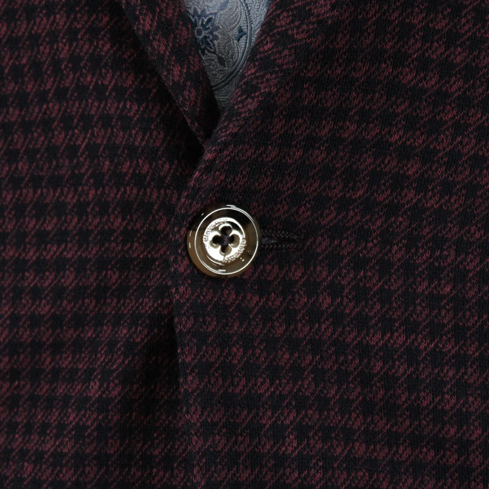 Chaqueta suave Eleventy Platinum nueva con etiquetas mezcla de algodón talla 50 (40R EE. UU.) en rojo y azul Foto 2 de 4