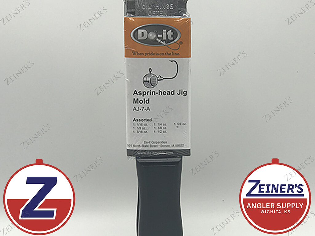 3337 New DoIt Molds Aspirinhead Jig Mold 7 cavity 1/16 through 5/8 oz