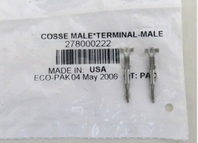 Ski Doo OEM Male Wire Electrical Terminals Connectors 278000222 Set of 2