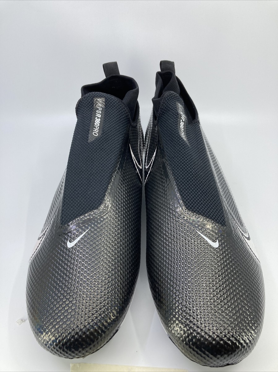 Nike Men\'s Vapor Edge Pro 360 \'Black White\' Football Cleat AO8277-001 size 15 Nike Vapor Edge Pro 360 Black White Size 15 Football Cleats  main image 3