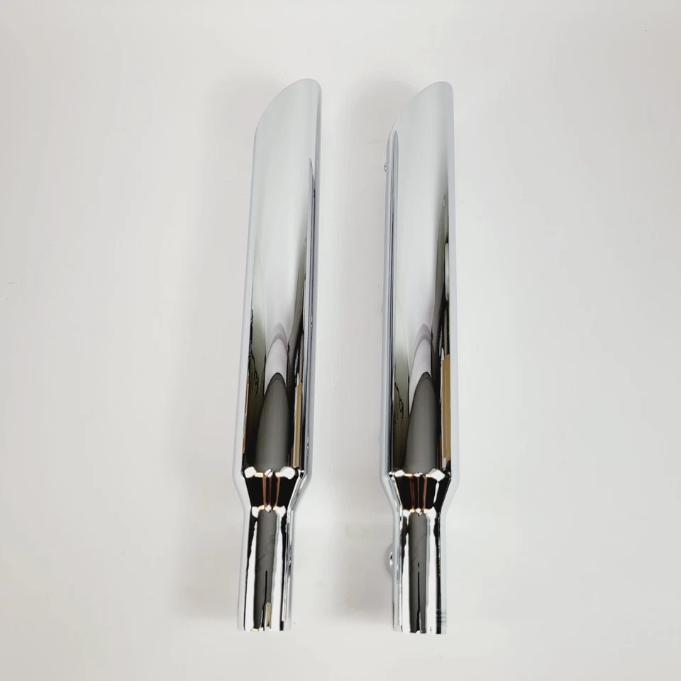 Silenciadores deslizantes Rush Exhaust 3" 2" defletor cromado barra para 2000-06 Softail - Imagem 3 de 4