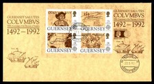Mayfairstamps Guernsey FDC 1992 Christopher Columbus Combo First Day Cover aaw_7