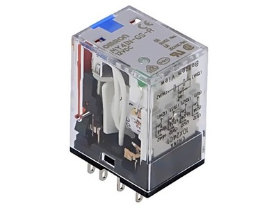MY4IN-GS-R DC12 Relais: elektromagnetisch 4PDT USpule: 12VDC IKontakt max: 6A OM