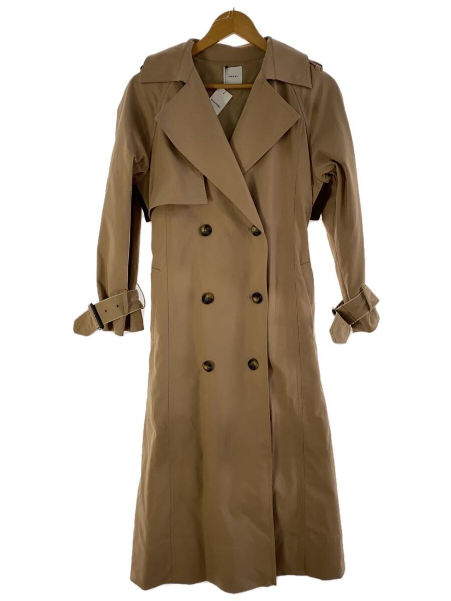 AMERI Beige Polyester Coat Women’s Plain Size Fre… - image 1