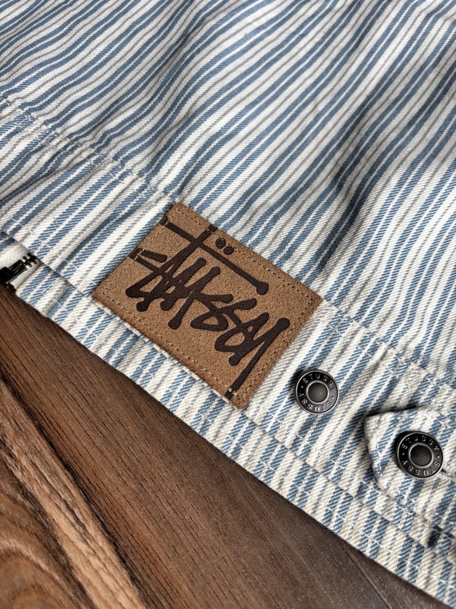 STUSSY STRIPE GARAGE JACKET | eBay