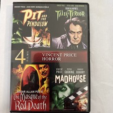 Vincent Price Horror (4 Films DVD Set) Pit Pendulum Madhouse Masque Death Terror