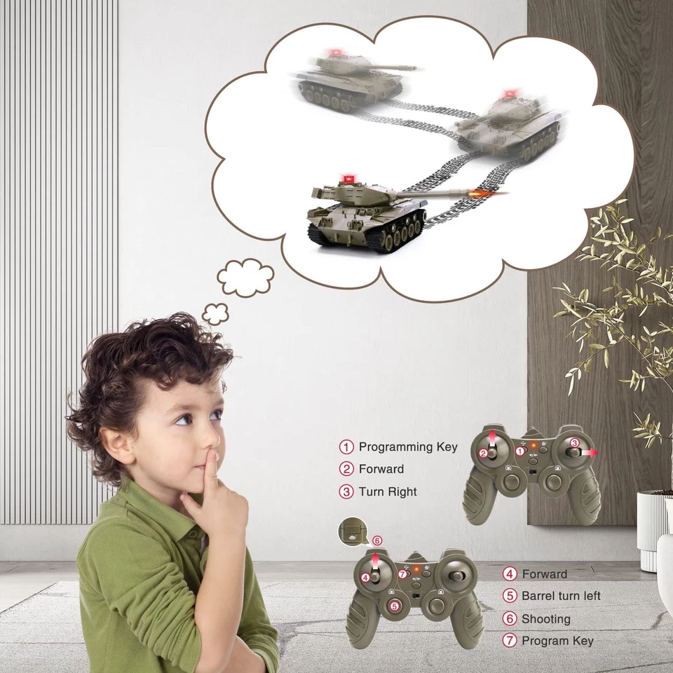 All-Terrain Remote Control Tank for Kids - Climbing Fun & Military Sounds - Image 4 of 4