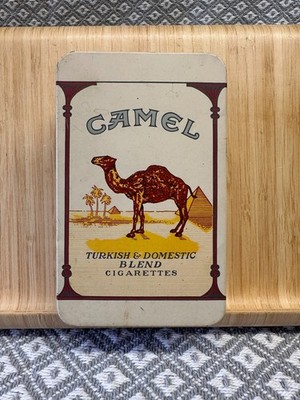 Vintage Advertising Empty Camel Cigarette Replicans Tobacco Tin Good Condition 