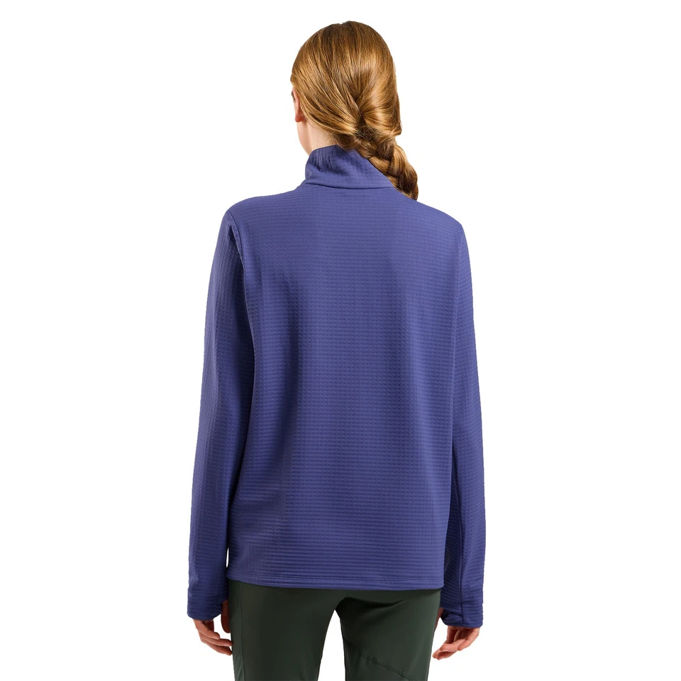 Odlo Essentials Mid Layer 1/2 Zip Lady |316011-21119| Leicht und bequem in blau - Bild 2 von 4