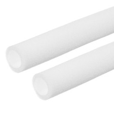 2Pcs Pipe Insulation Foam Tube Foam Tubing Pipe Covers 7/8"x1-1/4"x6.6Ft, White