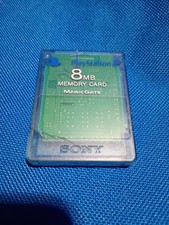 Official OEM Sony Playstation 2 PS2 8MB Magicgate Memory Card SCPH-10020 Blue