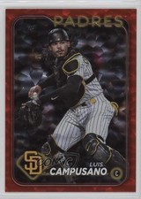 2024 Topps Series 1 Red Crackle Foil 30/199 Luis Campusano #217 12b7