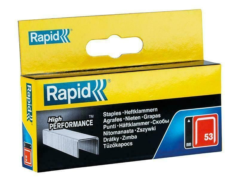 RAPID 53/10B 10Mm Galvanised Staples Box 2500 RPD5310B2500
