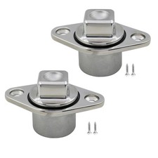 Garboard Drain Plug Stainless Steel 316 1-1/4 Inch Hole Screws O Ring Boat