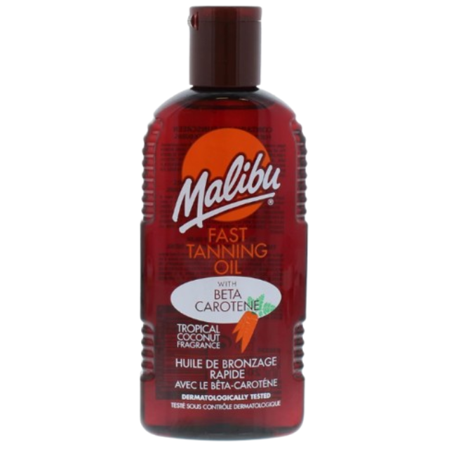 Malibu Sun Bronzing Fast Tanning Oil, Beta Carotene, Water Resistant 200ml