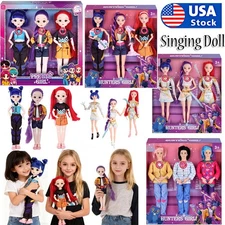 3Pcs Set Cosplay Kpop Demon Hunters Lighting Music Toys Moveable Joint Dolls OY