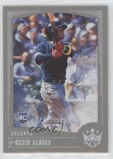 2018 Panini Diamond Kings SP Gray Frame 80/99 Ozzie Albies #101 Rookie RC s1i