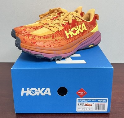 Hoka - Speedgoat 6 Wide - Men's 8.5 2E Trail Shoes - 1147830 - SRBT