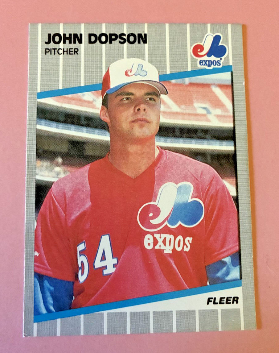 1989 Fleer - John Dopson #373 - Montreal Expos Baseball Card
