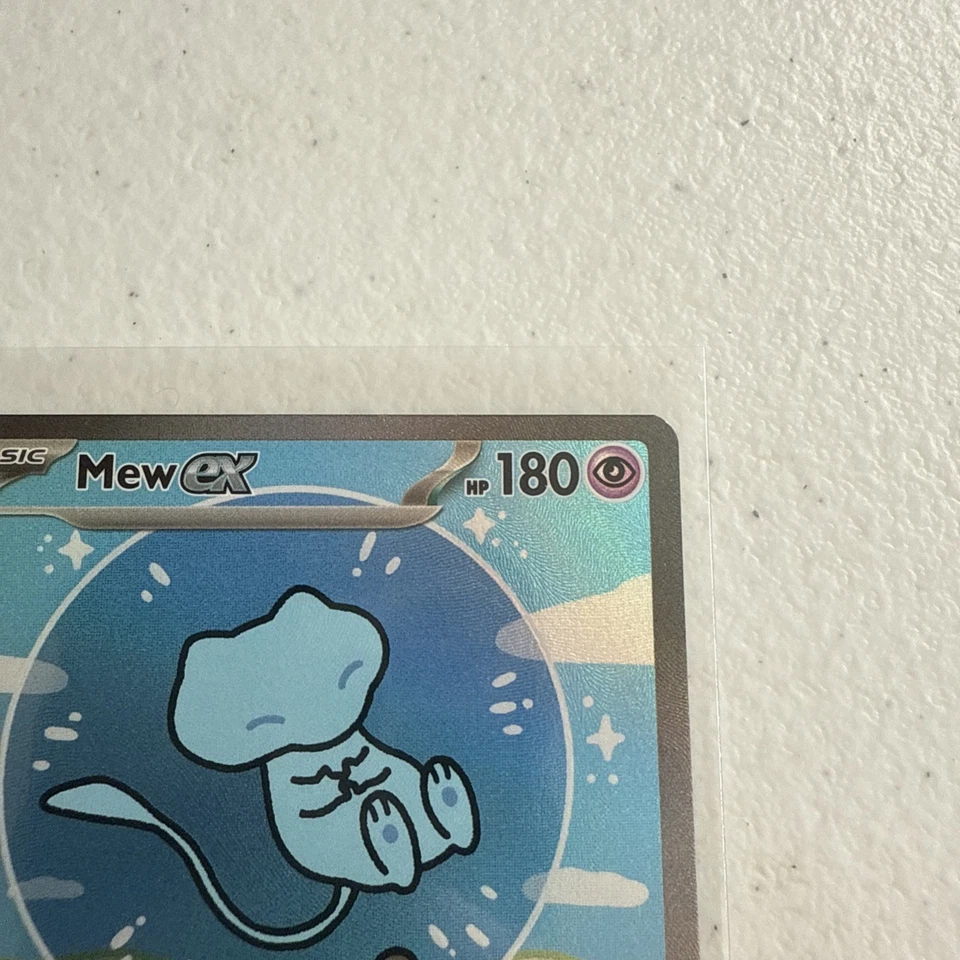 精灵宝可梦 TCG Paldean Fates Bubble Mew EX 232/091 特别插图 罕见 SIR 近乎完好 — 第 3/4 张图片