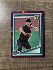 2025 Panini Donruss Rated Prospects Purple Ice /99 Hagen Smith 160 Baseball Card