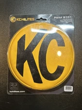 KC Hilites 5101 Cover Retro 6" Vinyl Yellow W Black KC Soft pr Soft Vinyl