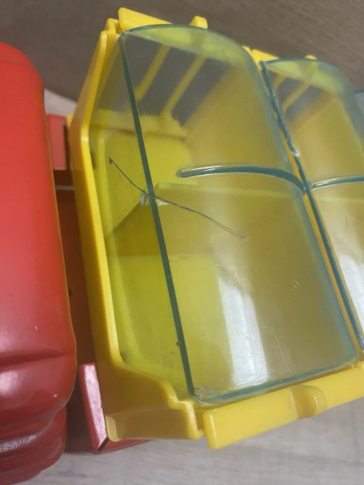 Camioneta pickup Buddy L Traveling Zoo juguete de acero prensado roja Ford años 60 de colección Foto 3 de 4