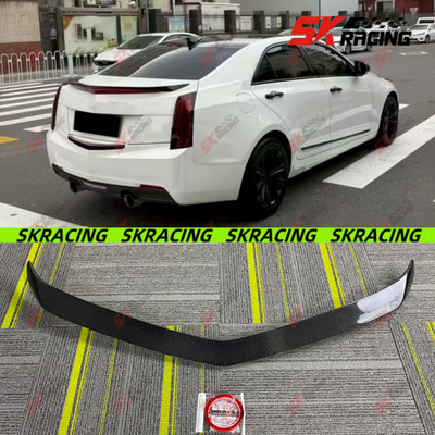 Fits Cadillac ATS 4-Door Sedan 2013-2018 Forged/Carbon Fiber Rear Spoiler Wing